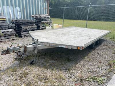 2004 Triton XT14-101 T/A 14' Aluminum Flatbed Utility Toy Hauler Trailer bidadoo