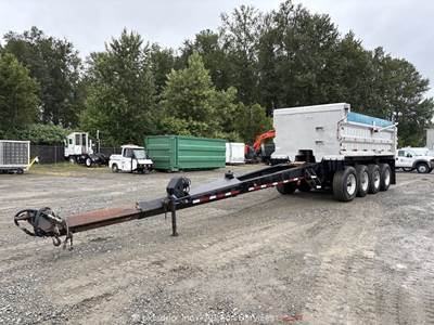 Truckweld PTEREA-4 18' Quad Axle 16yd Hydraulic Dump Semi Pup Trailer bidadoo