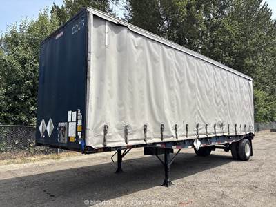 Utility TS1W T/A 32' Side Curtain Van Flatbed Cargo Delivery Trailer bidadoo