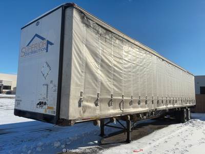 2008 Utility TS2CHA 48' T/A Side Curtain Van Semi Truck Tractor Trailer bidadoo