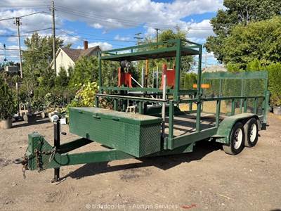 Unbranded 20 ft T/A Bumper Pull Transport Equipment Haul Truck Trailer bidadoo
