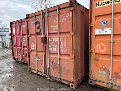 40' Shipping Conex Freight Container Storage Unit Locking Doors bidadoo