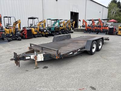 2006 19' Flatbed Tilt Deck Equipment Haul Truck Tow Dovetail Trailer bidadoo