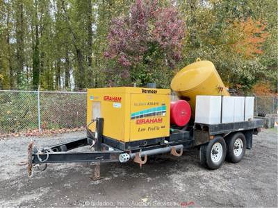 2013 Vermeer LP533DT 500 Gal Hydro Vac Vacuum Trailer Excavator T/A bidadoo