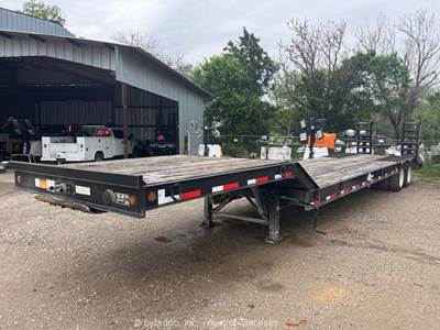 2019 Viking VFD46R16F35T T/A 42' 35 Ton Flatbed Wood Deck Trailer Ramps bidadoo