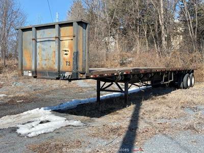 Wabash L96 T/A Flatbed Trailer Utility Cargo Delivery Tractor Trailer bidadoo