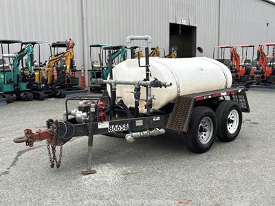 2006 Wylie 500 Gallon Water Tanker Pump Sprayer Trailer Honda GX160 T/A bidadoo