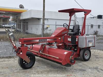 2023 Broce BW-260 8' Ride-On Towable Broom Street Sweeper Kubota Diesel bidadoo