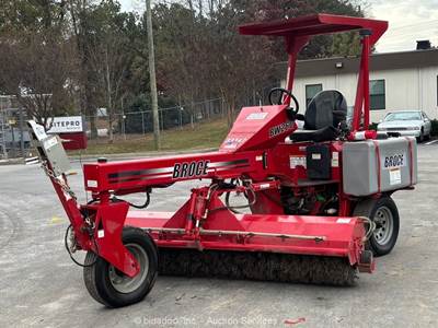 2023 Broce BW-260 8' Ride-On Towable Broom Street Sweeper Kubota Diesel bidadoo