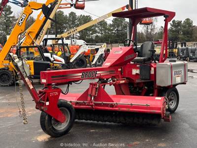 2023 Broce BW-260 8' Ride-On Towable Broom Street Sweeper Kubota Diesel bidadoo