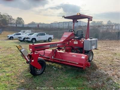 2022 Broce BW-260 8' Ride-On Towable Broom Street Sweeper Kubota Diesel bidadoo