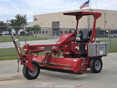 2023 Broce BW-260 8' Ride-On Broom Towable Street Sweeper Kubota Diesel bidadoo
