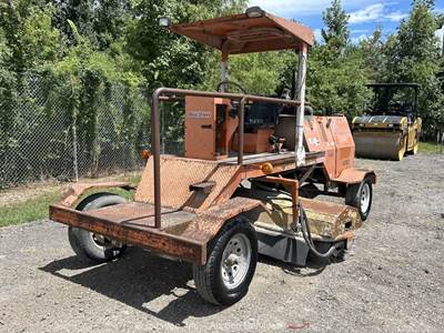 2010 Broce CRT350 8' Ride-On Broom Street Sweeper Caterpillar Diesel bidadoo