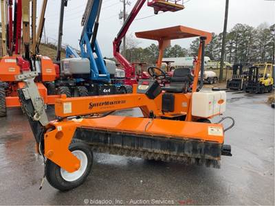 2023 Laymor SM300 8' Towable Ride-On Broom Street Sweeper Kubota Diesel bidadoo