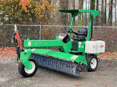 2019 Laymor SM300 8' Towable Ride-On Broom Street Sweeper Kubota Diesel bidadoo