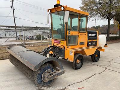 2018 LeeBoy CHAL7 84" Ride-On Front Broom Street Sweeper Cab A/C Heat bidadoo
