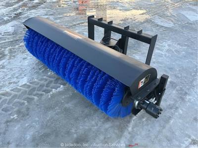 2025 Pabreak HDB466 72" Hydraulic Skid Steer Sweeper Broom bidadoo -New