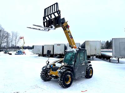 2014 Caterpillar TH255C 5.5k Telescopic Reach Forklift Cab Telehandler bidadoo