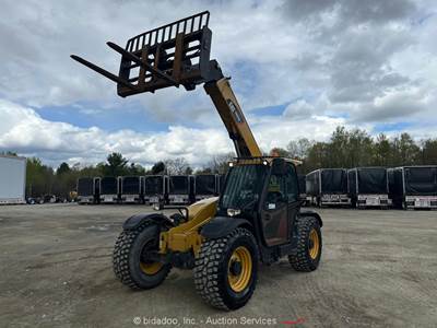2018 Caterpillar TH357D 23' 7,700 lbs Telescopic Reach Forklift Cab Q/C bidadoo