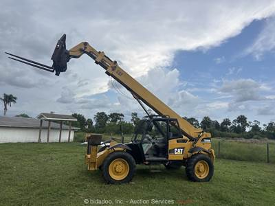 2003 Caterpillar TH360B 7K 44' Telescopic Reach Forklift Telehandler bidadoo