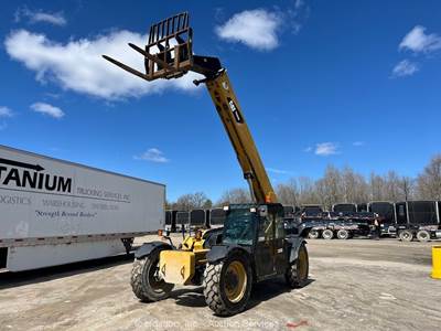 2014 Caterpillar TL943 43' 9K Telescopic Reach Forklift Cab Telehandler bidadoo
