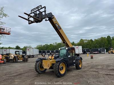 2012 Caterpillar TL943C 43' 9k Telescopic Reach Forklift Telehandler Cab bidadoo