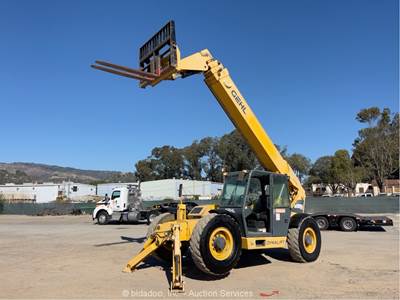 2018 Gehl DL 12-55 55' 12k Telescopic Reach Forklift Telehandler Cab bidadoo
