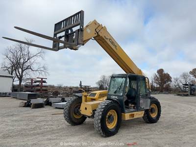 Gehl DL12-40 40' 12,000 lbs  Telescopic Reach Forklift Cab Telehandler bidadoo
