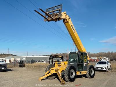 2018 Gehl DL12-55 55' 12K Telescopic Reach Forklift Telehandler Cab bidadoo