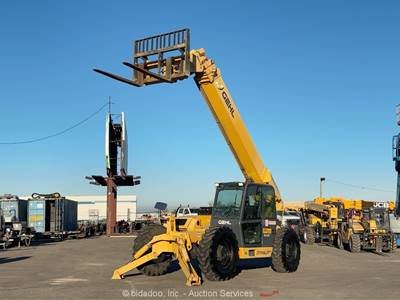 2018 Gehl DL12-55 55' 12K Telescopic Reach Forklift Cab Telehandler bidadoo