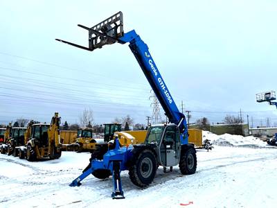 2012 Genie GTH-1056 56' 10K Telescopic Reach Forklift Cab Telehandler bidadoo