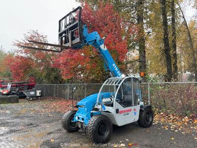 2014 Genie GTH-5519 19' 5500 lbs Telescopic Reach Forklift Telehandler bidadoo