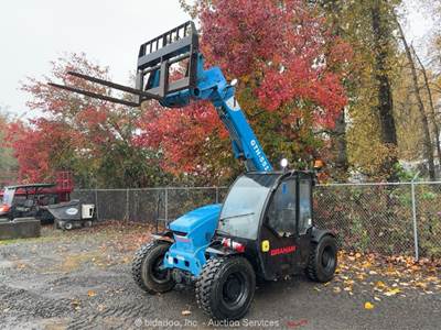 2015 Genie GTH-5519 19' Telescopic Reach Forklift Telehandler Cab Aux bidadoo