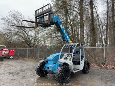 2012 Genie GTH-5519 19' 5,500 lbs Telescopic Reach Forklift Telehandler bidadoo
