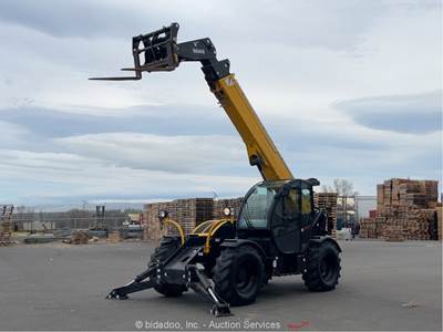 2018 Haulotte HTL 9045 45' 9K Telescopic Reach Forklift Cab Telehandler bidadoo