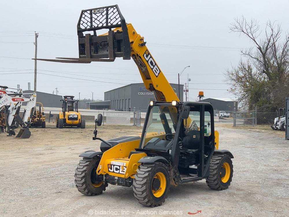 2022 JCB 505-20 20' 5,500 lb Telescopic Reach Forklift Telehandler ...