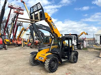 2022 JCB 505-20 20’ 5,500 lbs Telescopic Reach Forklift Telehandler bidadoo