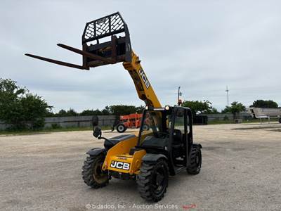 2022 JCB 505-20 20' 5,500 lbs Telescopic Reach Forklift Telehandler bidadoo