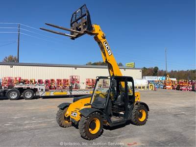 2021 JCB 505-20 TC 20' 5,500 lbs Telescopic Reach Forklift Telehandler bidadoo