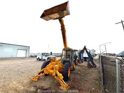 2000 JCB 506-36 36' Telescopic Reach 6,000 lbs Forklift Cab Telehandler bidadoo