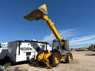 2000 JCB 506-36 36' Telescopic Reach 6,000 lbs Forklift Cab Telehandler bidadoo