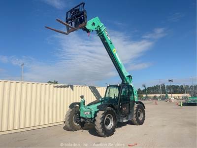 2017 JCB 507-42 42' 7,000 lbs Telescopic Reach Forklift Cab Telehandler bidadoo