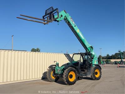 2017 JCB 507-42 42' 7,000 lbs Telescopic Reach Forklift Telehandler Aux bidadoo