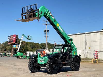 2018 JCB 507-42 42' 7,000 lb Telescopic Reach Forklift Telehandler Aux bidadoo