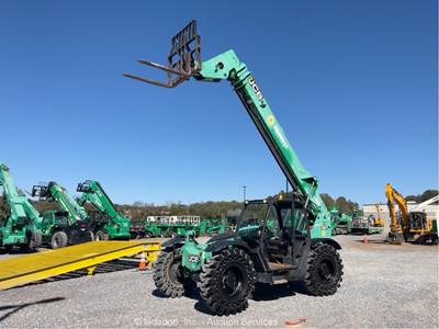 2015 JCB 507-42 42' 7,000 Lbs Telescopic Reach Forklift Telehandler Aux bidadoo