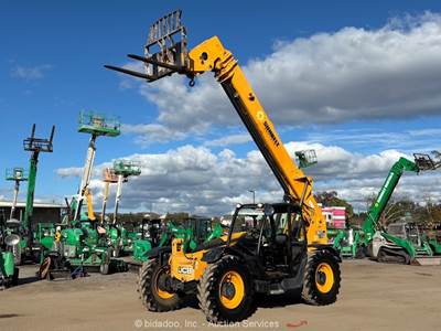2018 JCB 507-42 42' 7,000 lbs Telescopic Reach Forklift Telehandler Aux bidadoo