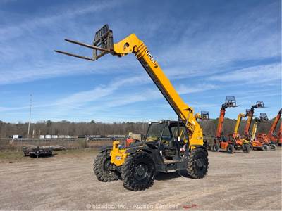 2020 JCB 507-42 42' 7,000 lb Telescopic Reach Forklift Telehandler bidadoo