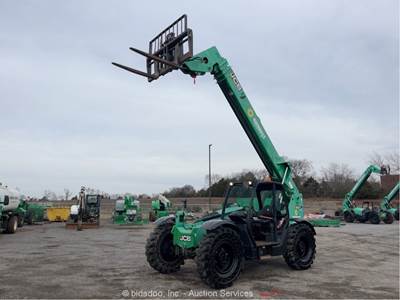 2016 JCB 507-42 4WD 42' 7,000 Telescopic Reach Forklift Telehandler Aux bidadoo