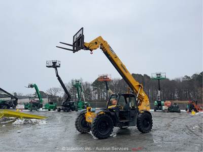 2016 JCB 507-42 42' 7000 lbs Telescopic Reach Forklift Telehandler Aux bidadoo