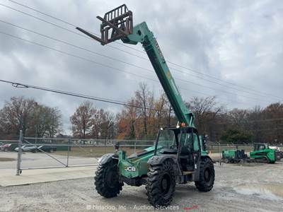 2014 JCB 507-42 42' 7,000 lbs Telescopic Reach Forklift Telehandler Aux bidadoo